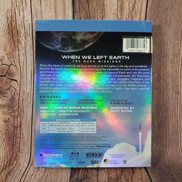 When We Left Earth: The NASA Missions Blu-Ray Disc, 2008, 4-Disc Set. - Picture 5 of 10